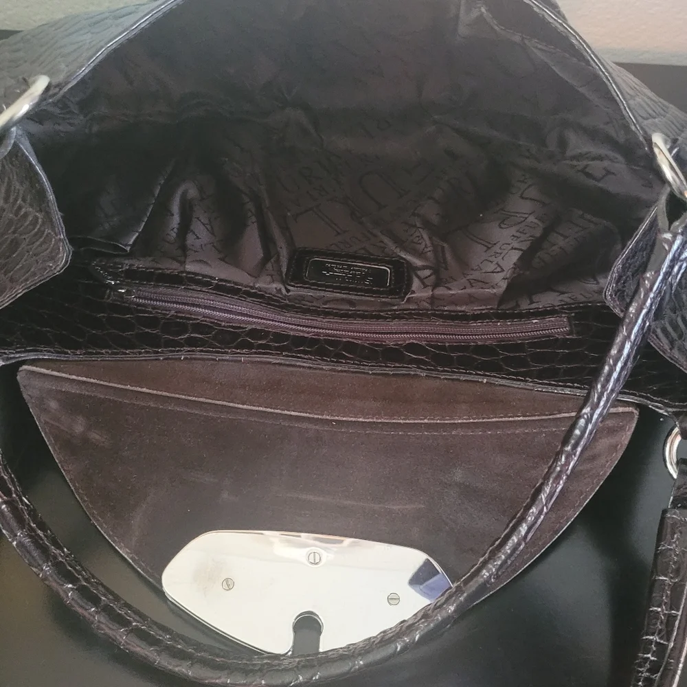 FURLA BRERA CROC SHOULDER BAG - Picture 9 of 13